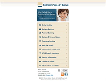 Tablet Screenshot of missionvalleybank.com